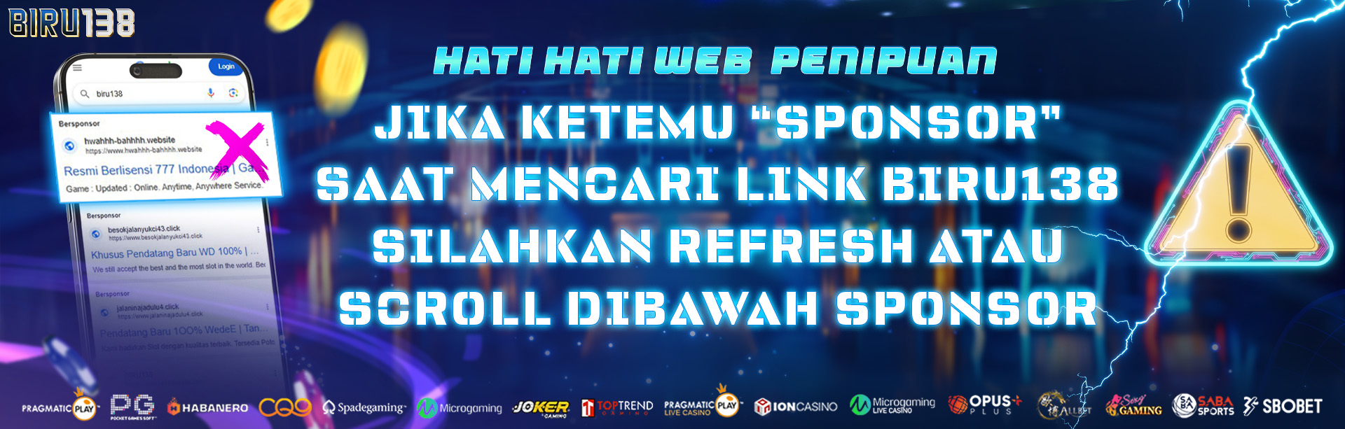 PERINGATAN WEB PALSU